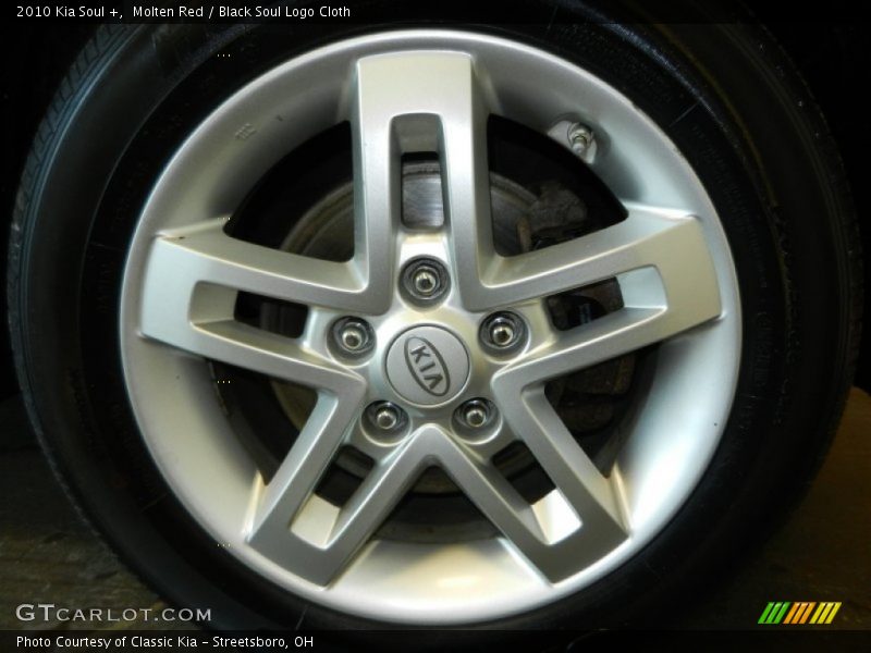 Molten Red / Black Soul Logo Cloth 2010 Kia Soul +