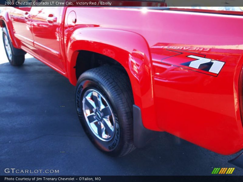 Victory Red / Ebony 2009 Chevrolet Colorado LT Crew Cab