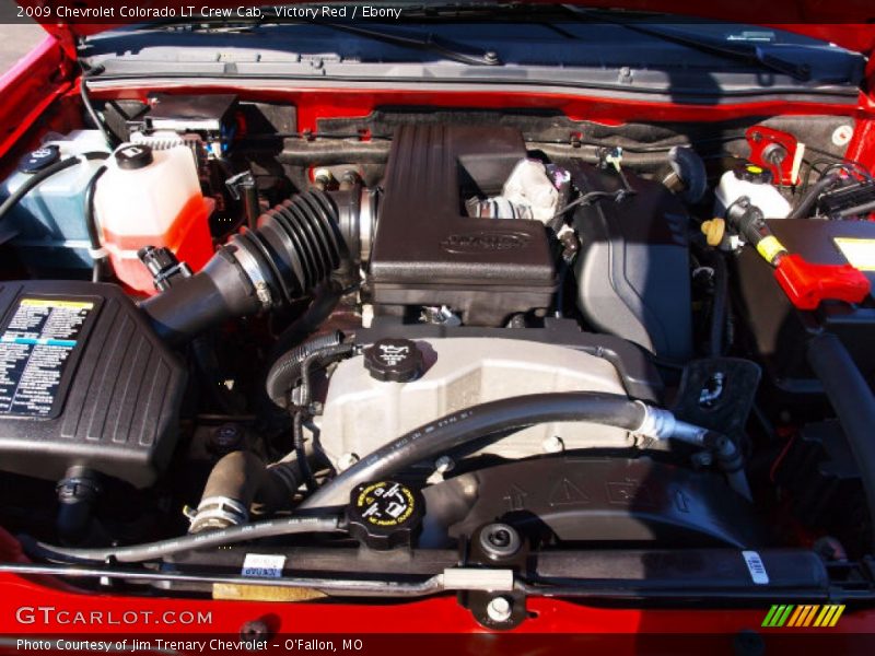 Victory Red / Ebony 2009 Chevrolet Colorado LT Crew Cab
