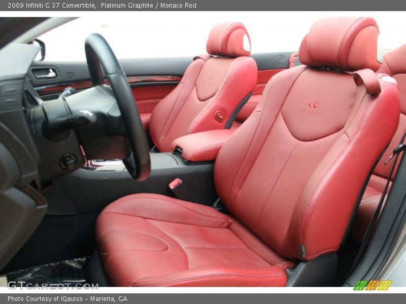  2009 G 37 Convertible Monaco Red Interior