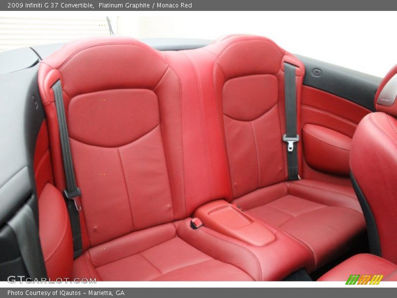 Rear Seat of 2009 G 37 Convertible