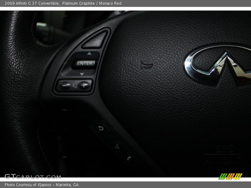 Platinum Graphite / Monaco Red 2009 Infiniti G 37 Convertible