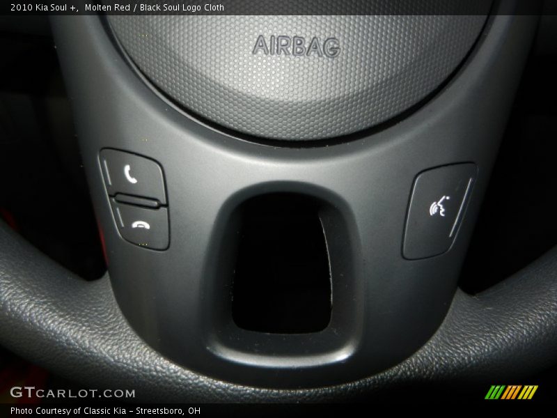 Molten Red / Black Soul Logo Cloth 2010 Kia Soul +