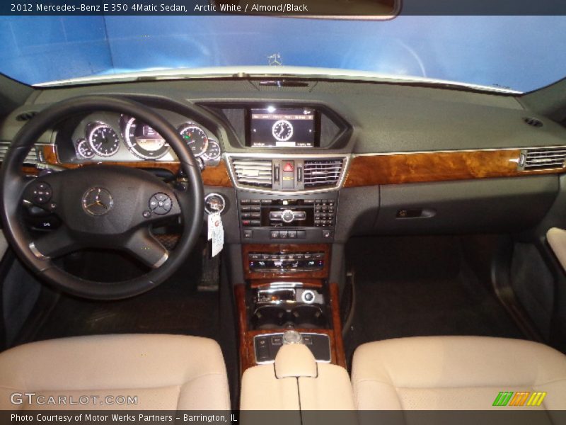 Arctic White / Almond/Black 2012 Mercedes-Benz E 350 4Matic Sedan