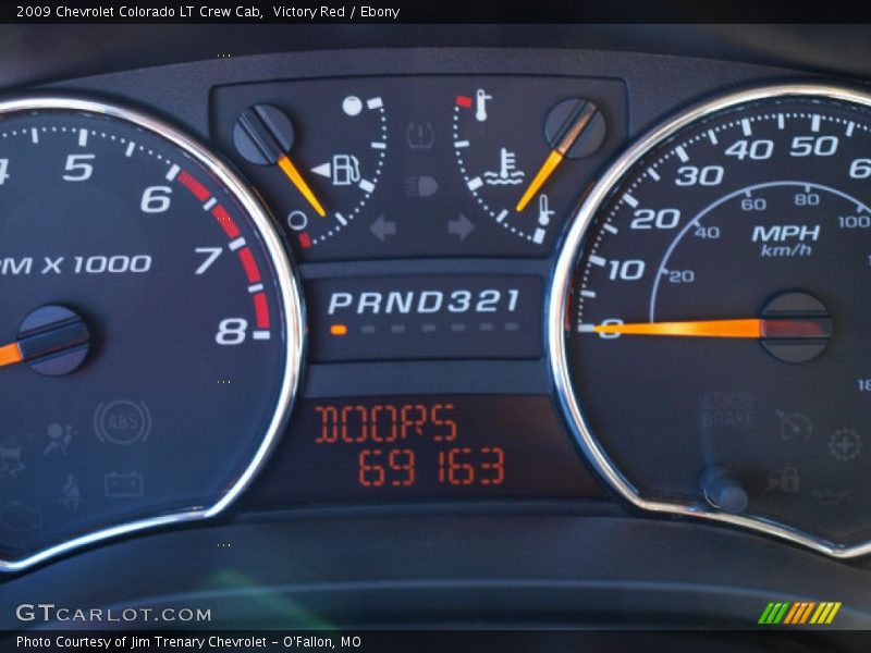 Victory Red / Ebony 2009 Chevrolet Colorado LT Crew Cab