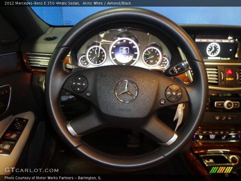 Arctic White / Almond/Black 2012 Mercedes-Benz E 350 4Matic Sedan