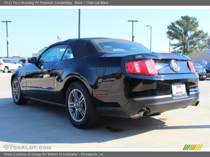 Black / Charcoal Black 2012 Ford Mustang V6 Premium Convertible