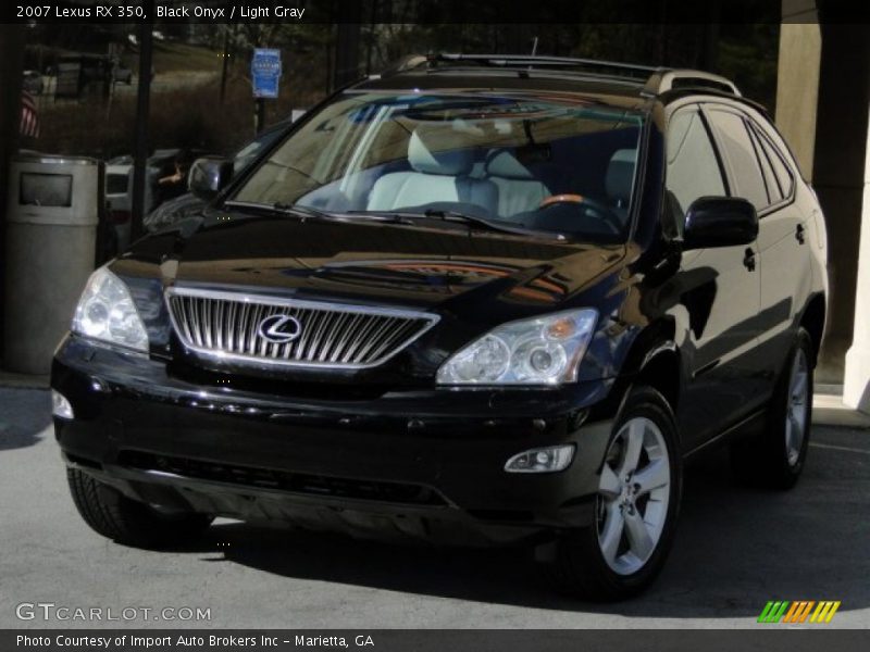 Black Onyx / Light Gray 2007 Lexus RX 350