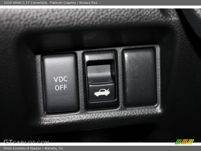 Platinum Graphite / Monaco Red 2009 Infiniti G 37 Convertible