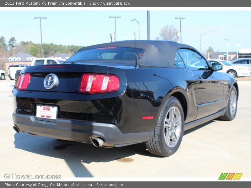 Black / Charcoal Black 2012 Ford Mustang V6 Premium Convertible