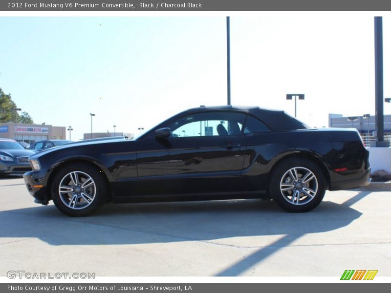 Black / Charcoal Black 2012 Ford Mustang V6 Premium Convertible