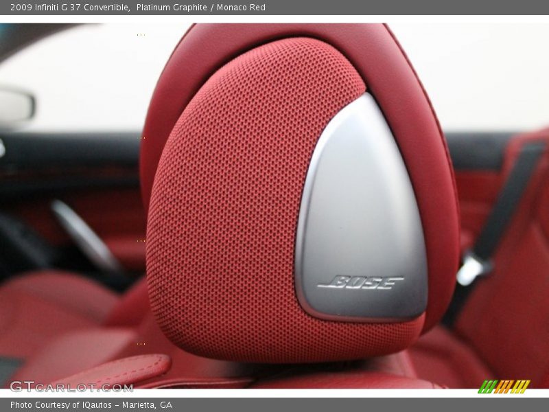 Platinum Graphite / Monaco Red 2009 Infiniti G 37 Convertible