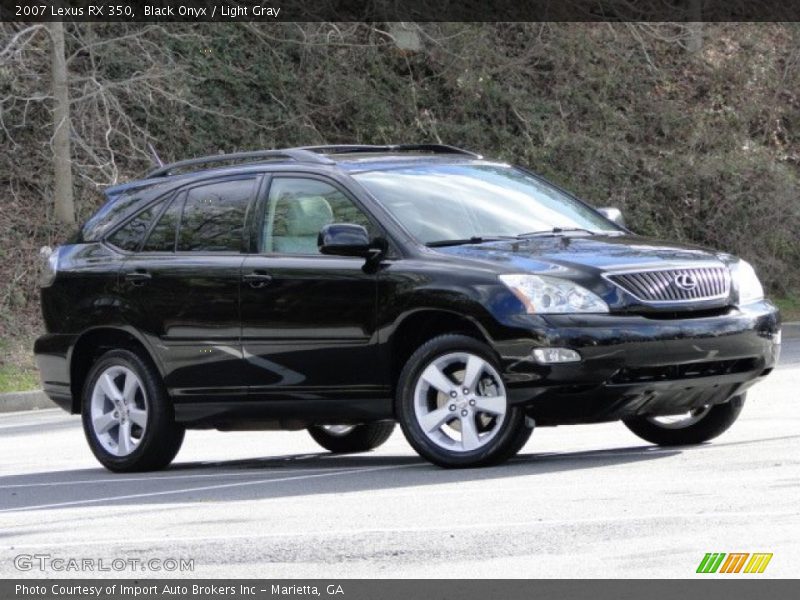 Black Onyx / Light Gray 2007 Lexus RX 350