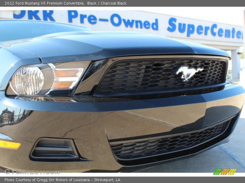 Black / Charcoal Black 2012 Ford Mustang V6 Premium Convertible