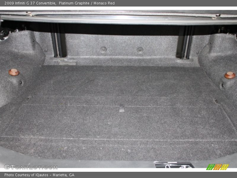 Platinum Graphite / Monaco Red 2009 Infiniti G 37 Convertible