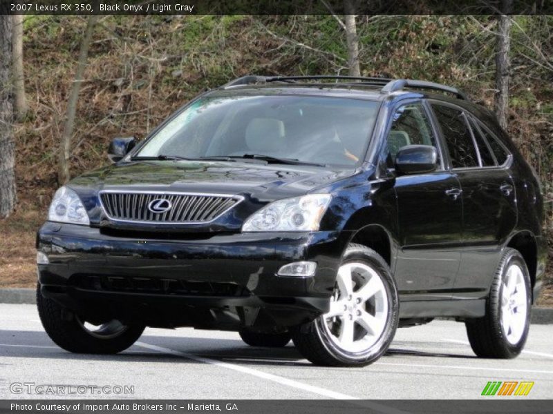 Black Onyx / Light Gray 2007 Lexus RX 350