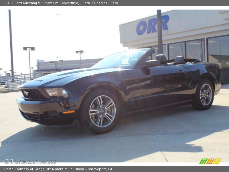 Black / Charcoal Black 2012 Ford Mustang V6 Premium Convertible