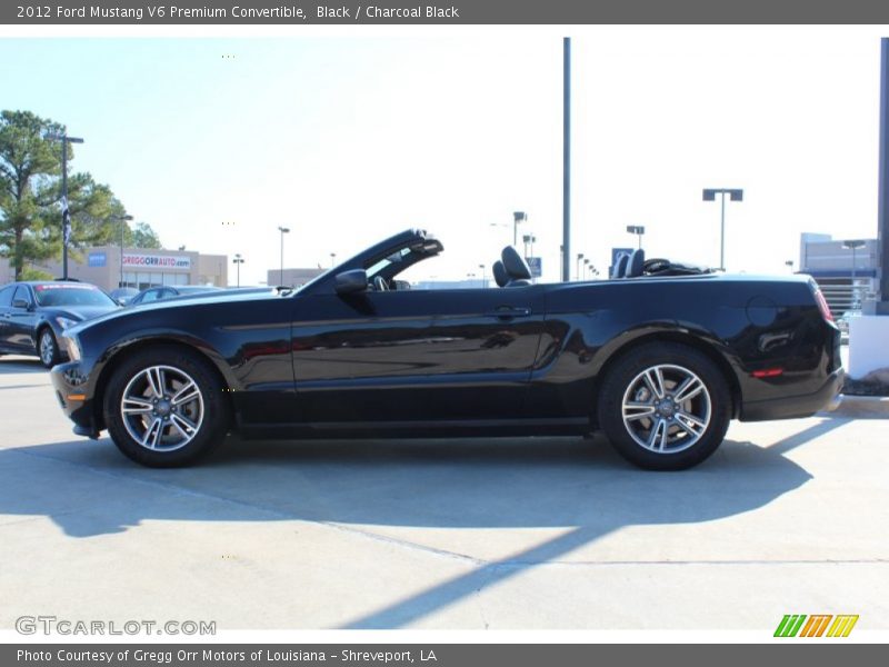 Black / Charcoal Black 2012 Ford Mustang V6 Premium Convertible