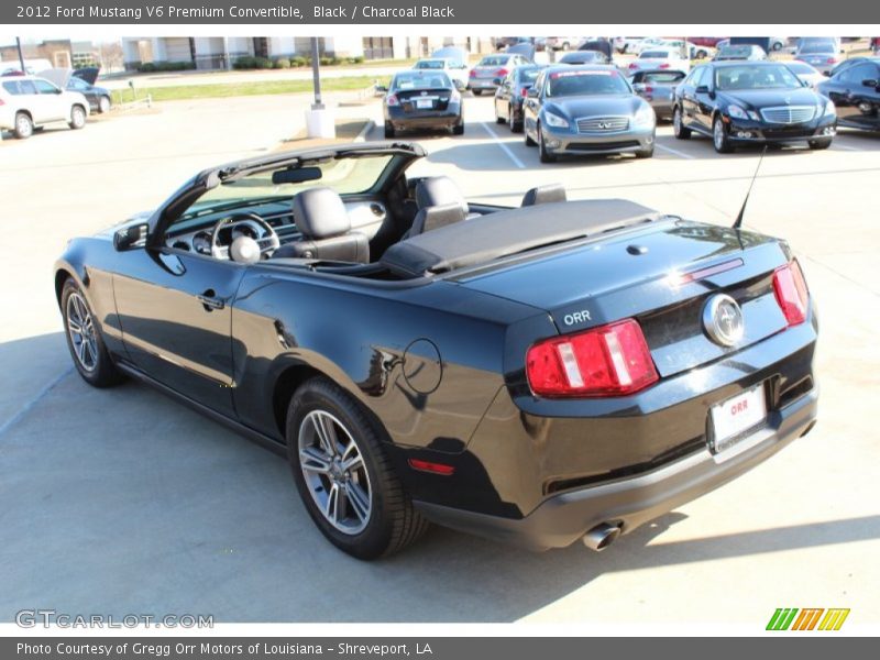 Black / Charcoal Black 2012 Ford Mustang V6 Premium Convertible