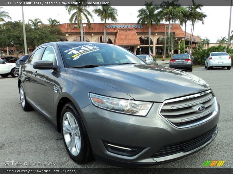 Sterling Gray Metallic / Charcoal Black 2013 Ford Taurus SEL