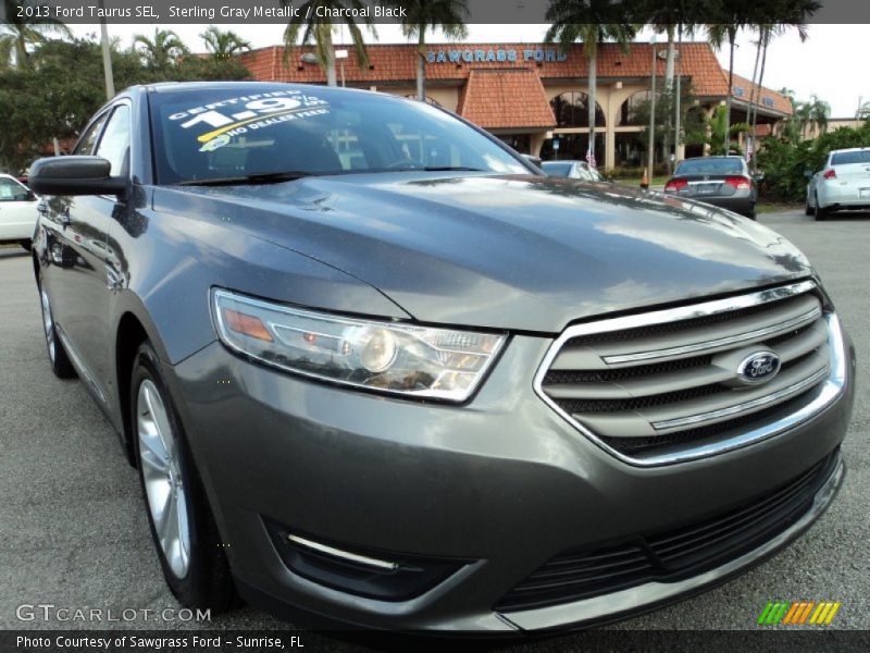 Sterling Gray Metallic / Charcoal Black 2013 Ford Taurus SEL
