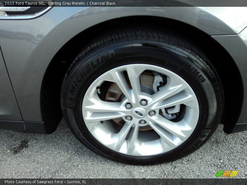 Sterling Gray Metallic / Charcoal Black 2013 Ford Taurus SEL