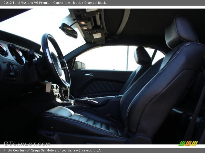 Black / Charcoal Black 2012 Ford Mustang V6 Premium Convertible