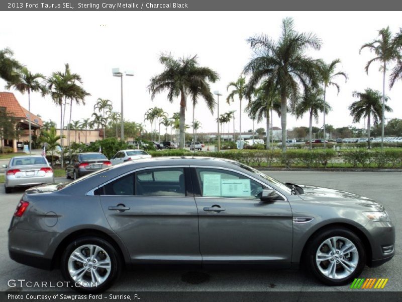 Sterling Gray Metallic / Charcoal Black 2013 Ford Taurus SEL