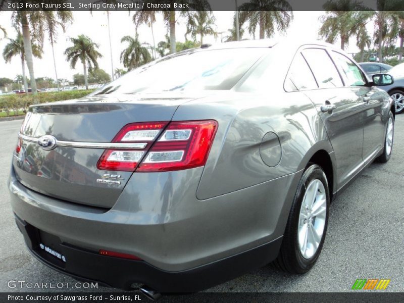 Sterling Gray Metallic / Charcoal Black 2013 Ford Taurus SEL