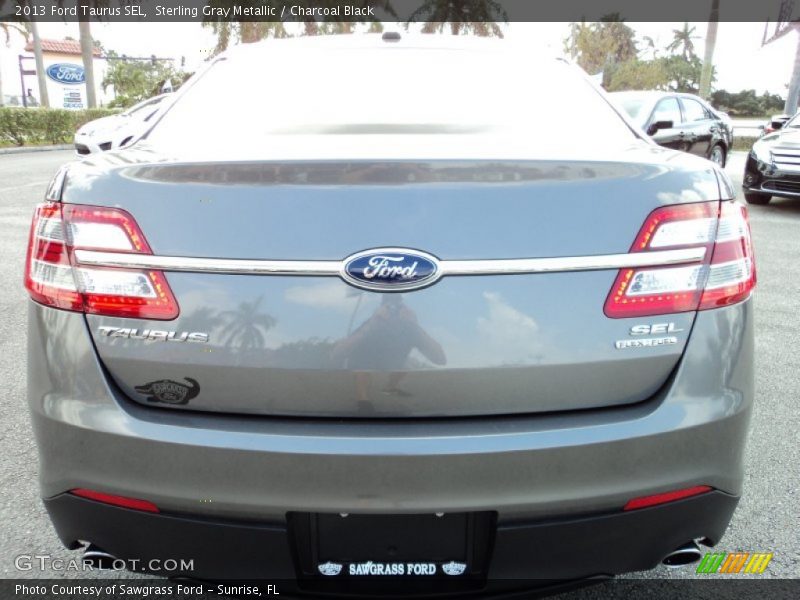 Sterling Gray Metallic / Charcoal Black 2013 Ford Taurus SEL