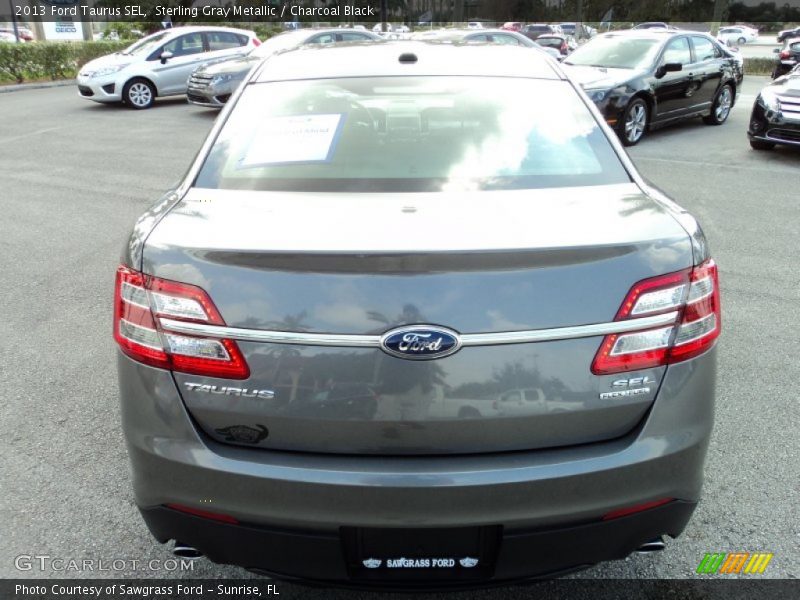 Sterling Gray Metallic / Charcoal Black 2013 Ford Taurus SEL
