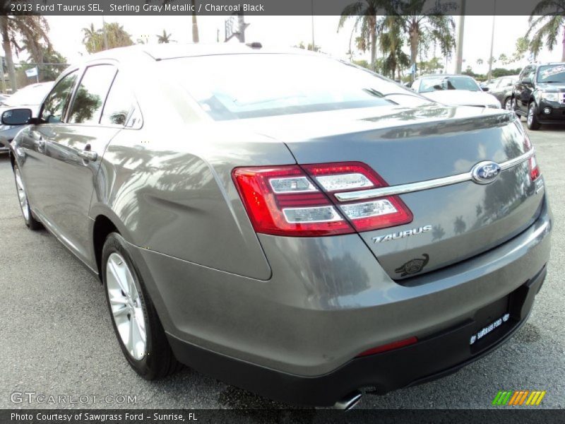 Sterling Gray Metallic / Charcoal Black 2013 Ford Taurus SEL