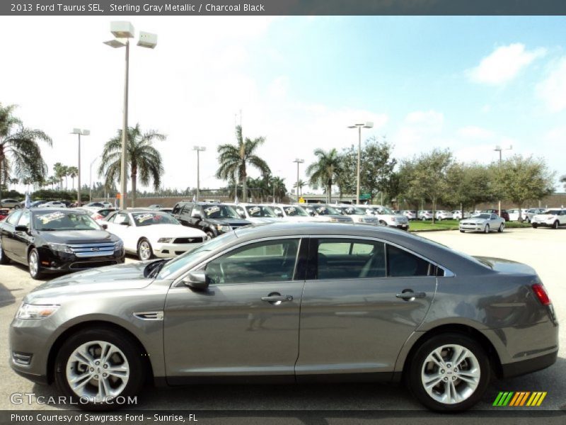 Sterling Gray Metallic / Charcoal Black 2013 Ford Taurus SEL