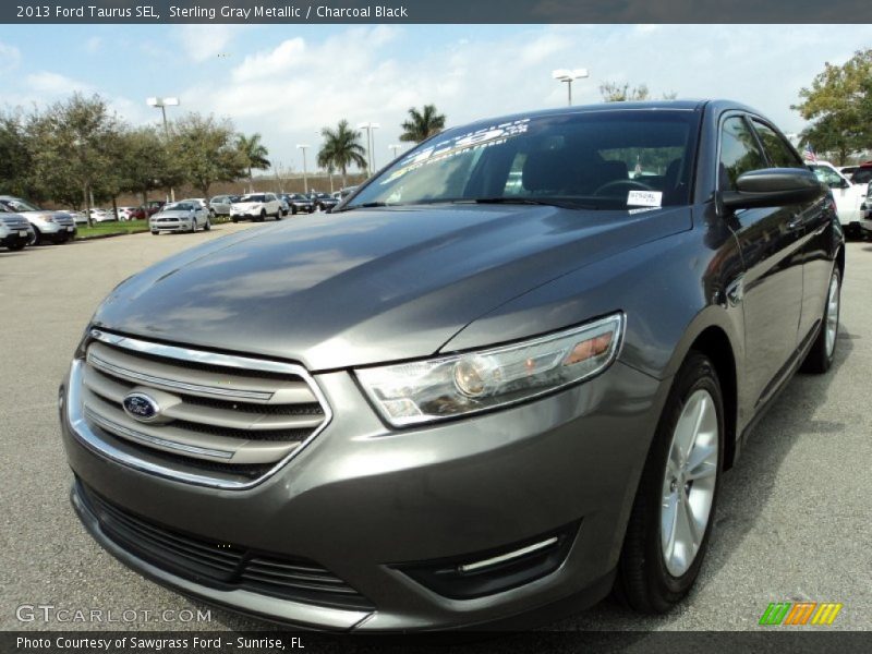 Sterling Gray Metallic / Charcoal Black 2013 Ford Taurus SEL