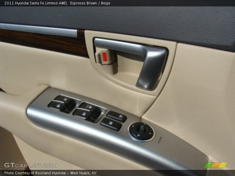Espresso Brown / Beige 2011 Hyundai Santa Fe Limited AWD