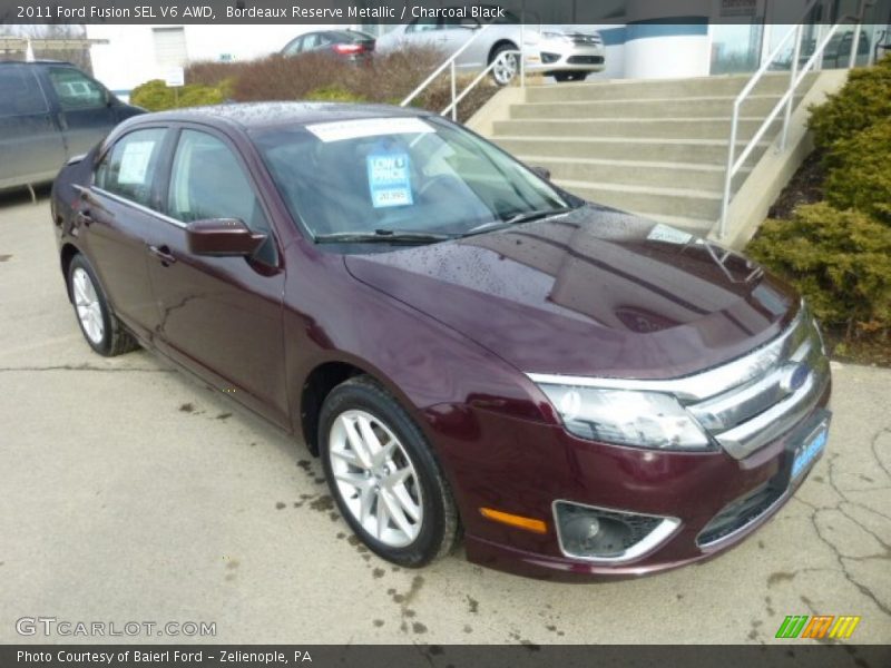Bordeaux Reserve Metallic / Charcoal Black 2011 Ford Fusion SEL V6 AWD