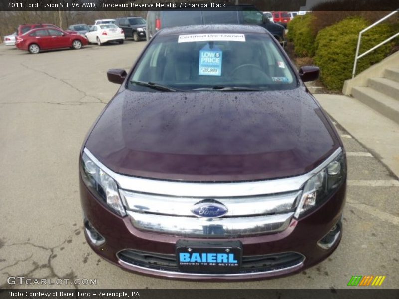Bordeaux Reserve Metallic / Charcoal Black 2011 Ford Fusion SEL V6 AWD