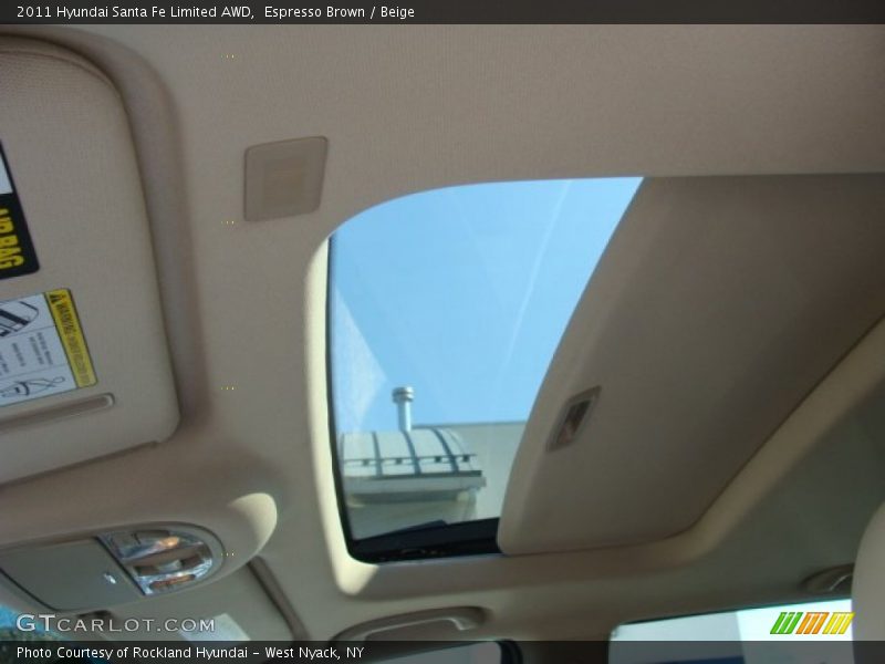 Espresso Brown / Beige 2011 Hyundai Santa Fe Limited AWD