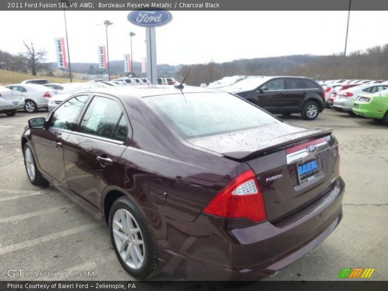 Bordeaux Reserve Metallic / Charcoal Black 2011 Ford Fusion SEL V6 AWD
