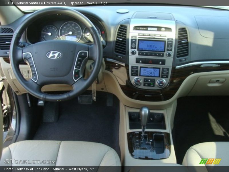 Espresso Brown / Beige 2011 Hyundai Santa Fe Limited AWD