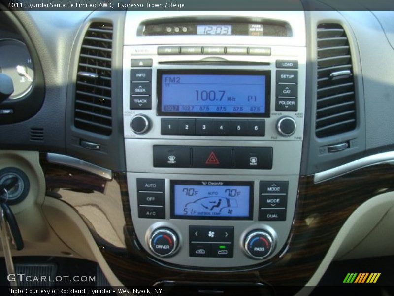 Espresso Brown / Beige 2011 Hyundai Santa Fe Limited AWD