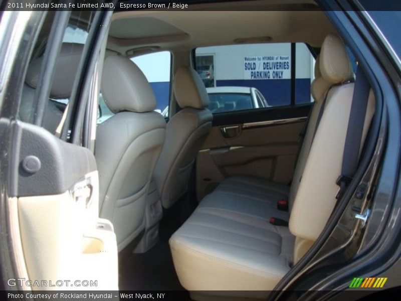 Espresso Brown / Beige 2011 Hyundai Santa Fe Limited AWD