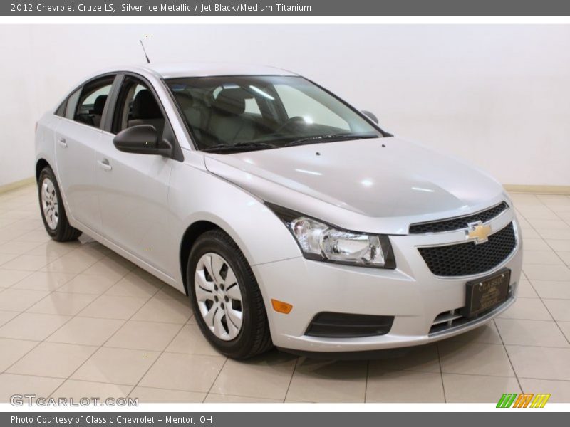 Silver Ice Metallic / Jet Black/Medium Titanium 2012 Chevrolet Cruze LS