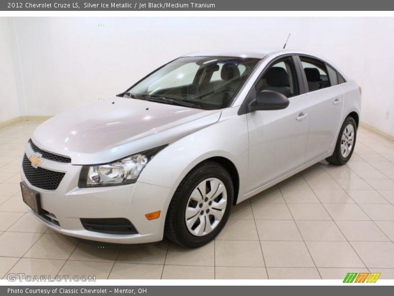 Silver Ice Metallic / Jet Black/Medium Titanium 2012 Chevrolet Cruze LS