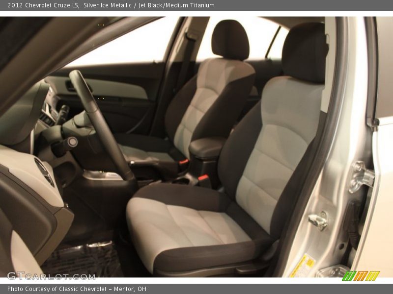 Silver Ice Metallic / Jet Black/Medium Titanium 2012 Chevrolet Cruze LS