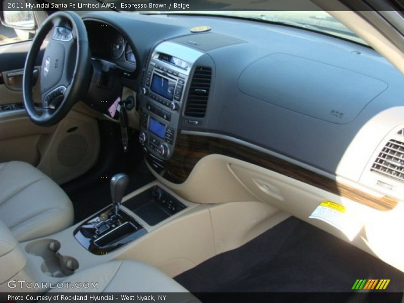 Espresso Brown / Beige 2011 Hyundai Santa Fe Limited AWD