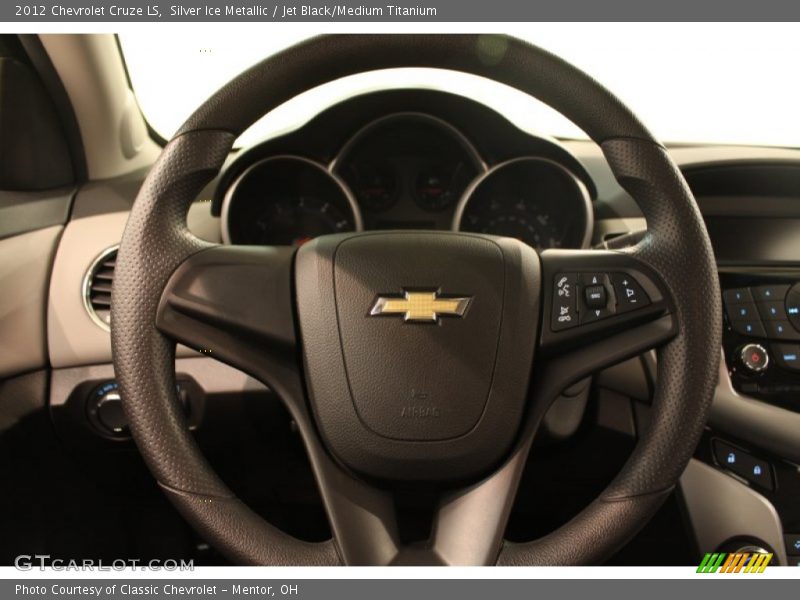 Silver Ice Metallic / Jet Black/Medium Titanium 2012 Chevrolet Cruze LS