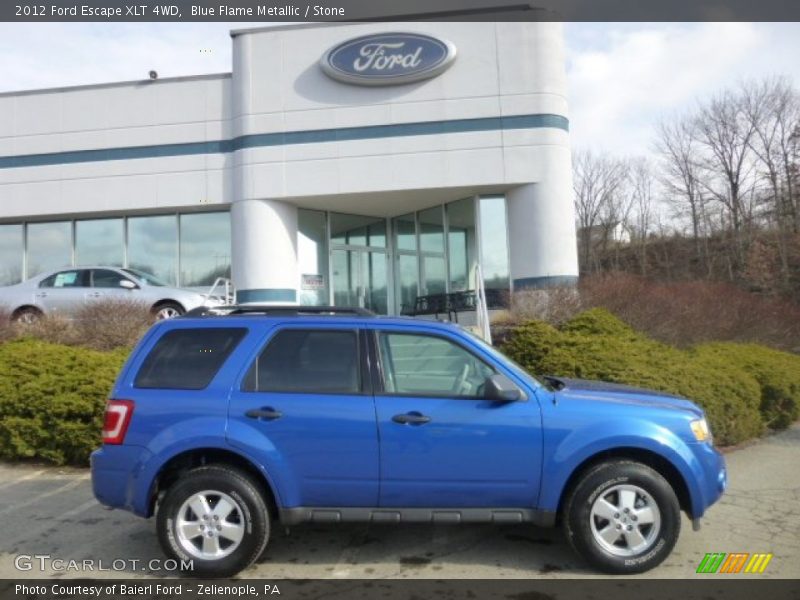 Blue Flame Metallic / Stone 2012 Ford Escape XLT 4WD