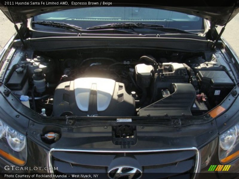 Espresso Brown / Beige 2011 Hyundai Santa Fe Limited AWD