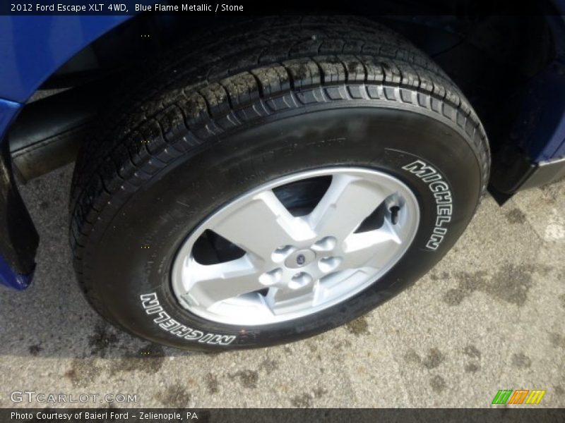 Blue Flame Metallic / Stone 2012 Ford Escape XLT 4WD